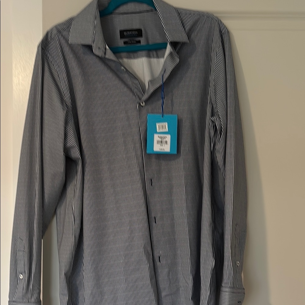 Bugatchi Blue Dress Shirt Classic Style